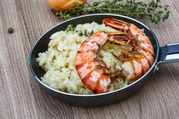 Risotto with prawn