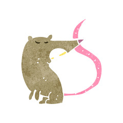 retro cartoon rat