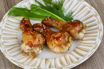 Grilled chicken legs