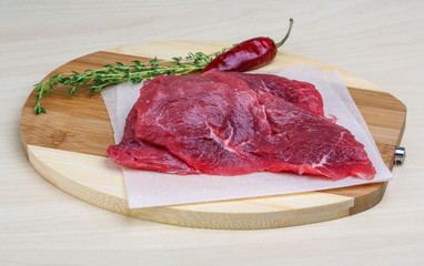 Raw beef