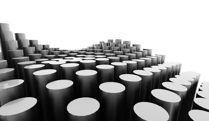 Abstract tube background rendered