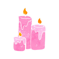 retro cartoon scented candles