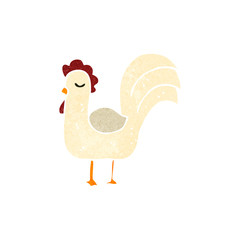 retro cartoon chicken