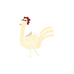 retro cartoon chicken