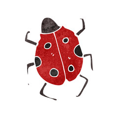 retro cartoon ladybug