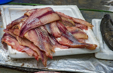 Unhealthy fish meat