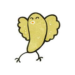 retro cartoon bird