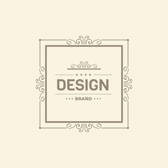 Monogram  luxury logo template