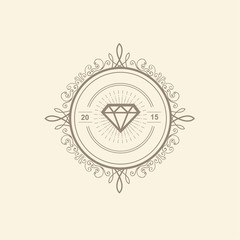 Monogram  luxury logo template