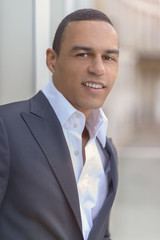 Attractive smiling businessman