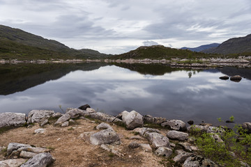 Loch Cluanie, Scotland. Lake in the mountains