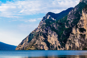 Fototapeta na wymiar Lake Garda. Lago di Garda, largest Italian lake,North Italy