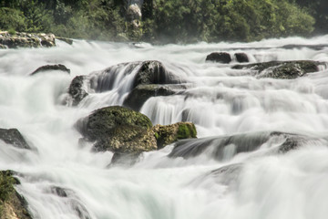 Fototapeta premium Rheinfall - Neuhausen - Schweiz (Langzeitbelichtet)