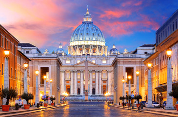 Panele Szklane Podświetlane  Rzym, Watykan