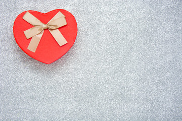 Gift box with heart shape