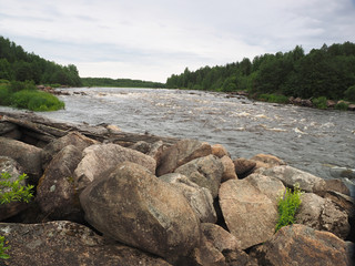 River before the storm