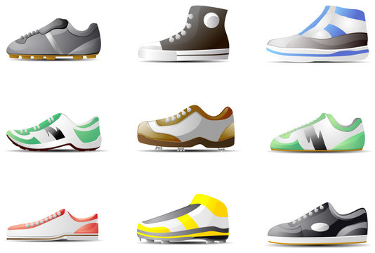 Sports shoes vector image