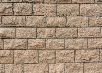 decorative cracked real stone wall surface with cement