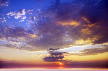sea on sunset