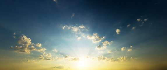 evening sky panorama