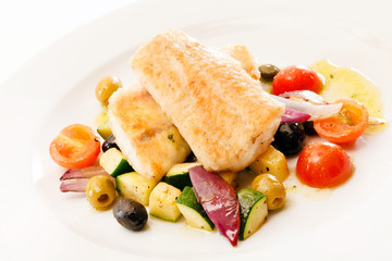 fish with vegetables