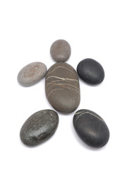 pebble on a white background