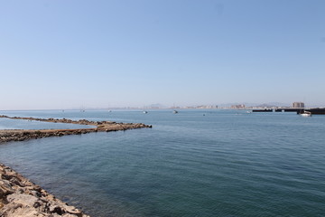 Fototapeta na wymiar Punta del Estacio, La Manga del Mar Menor.