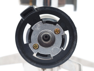 connector for the gas cylinder on a white background