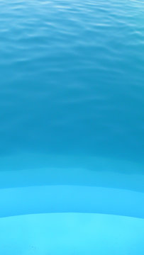 Blue water - level in the pool
