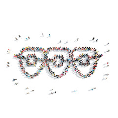 people in theshape of a tooth, dentistry.