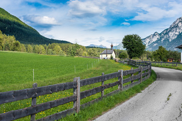 Fototapeta na wymiar Obsteig in Sonnenplateau, Austria