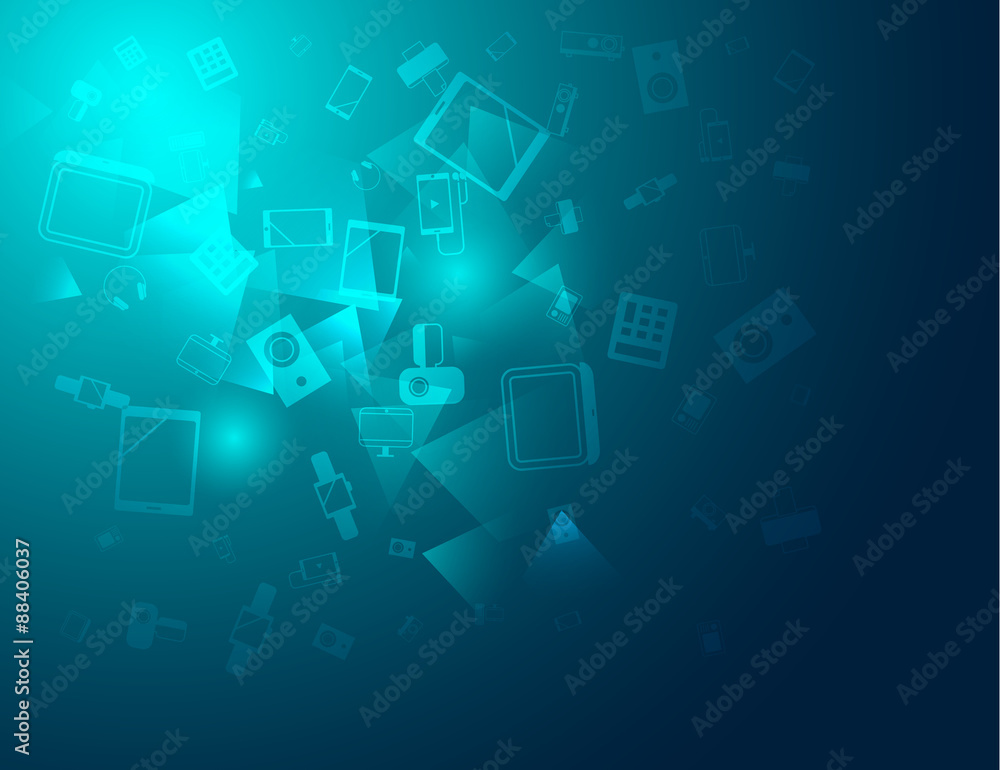 Aufkleber abstract technology line vector background