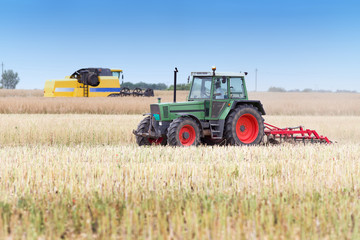 Agricultural machineries in the field