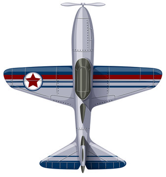 Vintage design of jet plane
