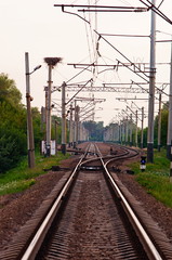 Fototapeta na wymiar Railroad crossing