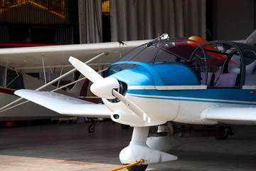 Airlplane in hangar