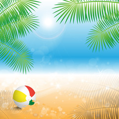 Summer Background - Vector Illustration, Graphic Design