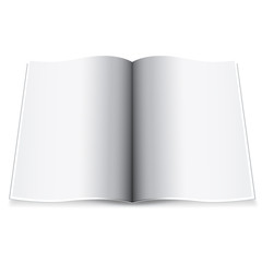 Blank magazine double-page spread