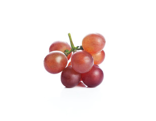 Fototapeta na wymiar red grape isolated on white background