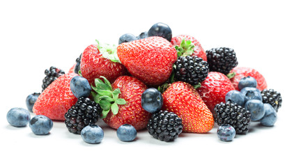 Berry mix isolated