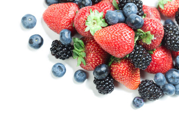 Berry mix isolated
