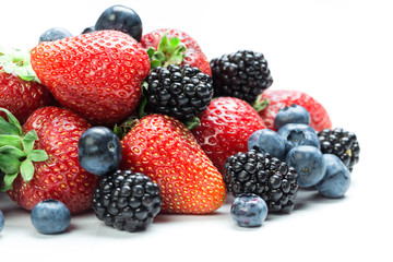 Berry mix isolated