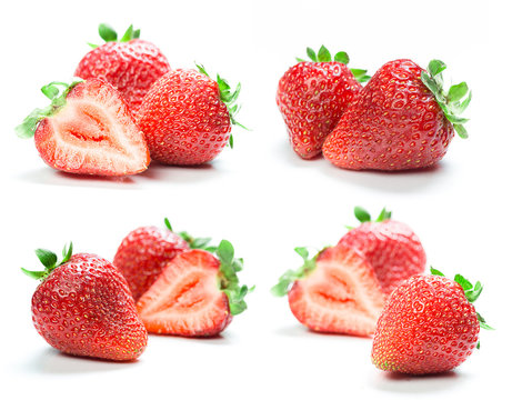 Srtawberries collage