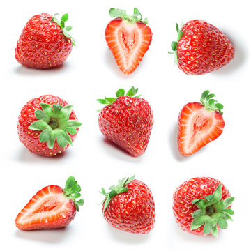 Srtawberries collage