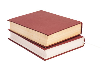  books on white background