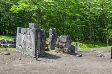 世界遺産　橋野高炉跡　三番高炉（岩手県釜石市）