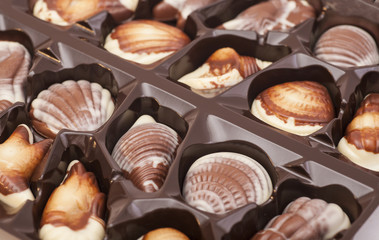 assortment chocolates