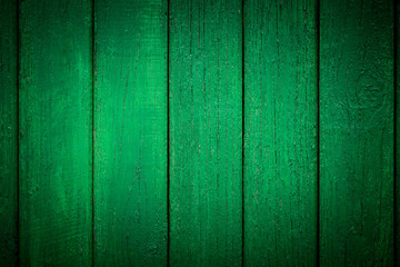 Vignetted Green Wooden Background