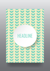 Brochure in Vintage style