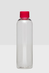 Clear plastic bottle